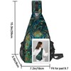NOXOZNMOK Wolf Small Sling Bag for Women Lightweight Crossbody Bags