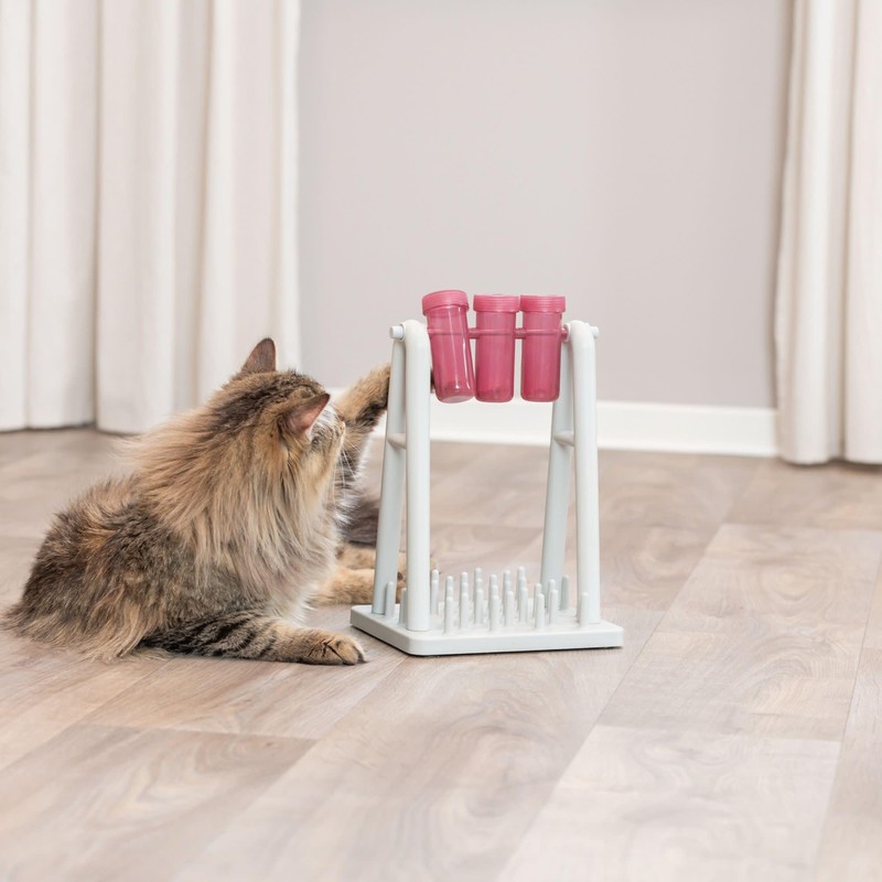 TRIXIE Cat Activity Turn Around Strategy Game, Slow Feeder, Interactive,