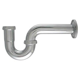 Plumbco PL10063 1-1/2-Inch Heavy 17 Gauge P-Trap, Chrome Plated Brass