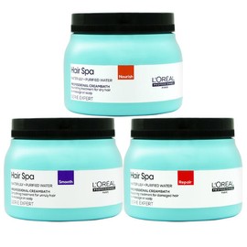 L'Oréal 로레알 헤어스파 크림바스 490g / 너리싱 스무딩 리페어링 [스무딩490g] L'Oreal Hair Spa Cream Bath 490g / Nourishing Smoothing Repairing [Smoothing 490g]