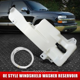 Speed Daddy FOR 99-06 SILVERADO SIERRA WINDSHIELD WASHER FLUID RESERVOIR TANK W/ CAP+PUMP
