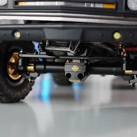 FEDCO SCX24 Axles + 6 MM Extended Axles with 5g Servo 15T Servo Arm and Mount Brass Counterweight Hex for Axial AX24 SCX24 Upgrade Parts 1/24 RC Crawler