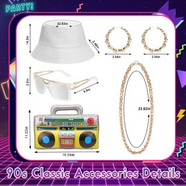 VillbeCoser Women Hoodies Jumpsuit Set, 80s 90s Neon Costume Tracksuit Outfit One Piece Windbreaker Jacket Rapper Suit(Green-A-S)