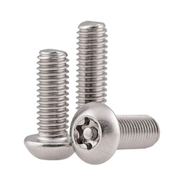 BOZONLI Rounded Head Screws Torx M5 - Hexalobular Machine Screws Stainless Steel Security Anti-Theft Screw M5 x 12 mm, Pack of 10