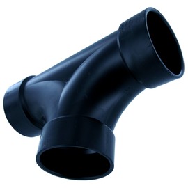 GENOVA 81633 3" ABS 2-Way CLEANOUT TEE, 3"