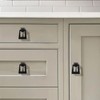 khtumeware 10-Pack 1.37 Inch Matte Black Cabinet Knobs - Round