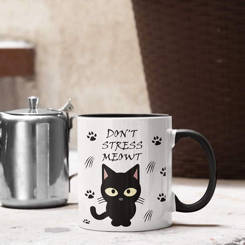 Don?t Stress Meowt - Cat Lover Mug - Funny Cat
