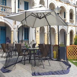 Large Outdoor Terrace Parasol Mosquito Net Canopy Camping