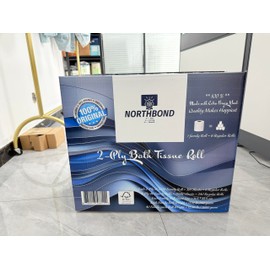 NORTHBOND Premium 2-Ply Bath Tissue - Soft, Strong, & Smooth - Northbond 40 Family Rolls (240 Regular Rolls Equivalent), 15240 Sheets, 100% Extra Virgin Wood, Septic Safe & FSC Certified.