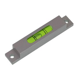 Aluminum alloy small bar level, level bubble, square horizontal bubble, water level ruler, installation hole adjustable head (90 * 15 * 15mm)