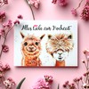 Funny Wedding Card Alpacas Congratulations on Marriage and Wedding Folding