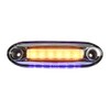 GG Grand General 77592 5-1/8 inch Rectangular Amber 6 LED