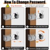 1PC Password Hasp Locks, 90-180 Degree Cabinet Password Locks Fold