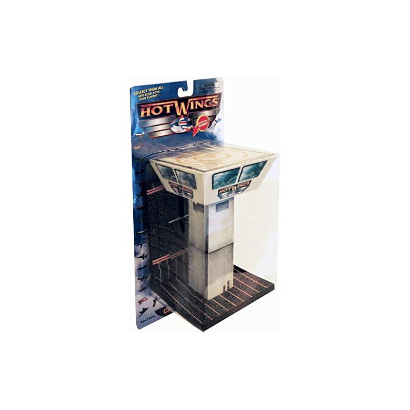 Hot Wings Control Tower with Connectible Runway Die Cast Model