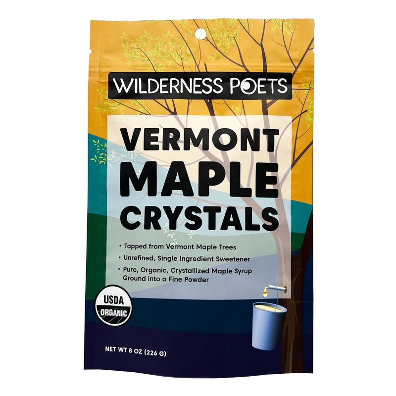 Wilderness Poets, Organic Maple Sugar Crystals (8 Ounce - 227g)