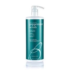 Brocato Peppermint Scrub Purifying Shampoo, Deep Cleansing, 32 Oz. Fresh, Invigorating, & Lightweight with Pure Peppermint Oil Ideal for Oily to Normal Hair Types Sulfate & Paraben Free