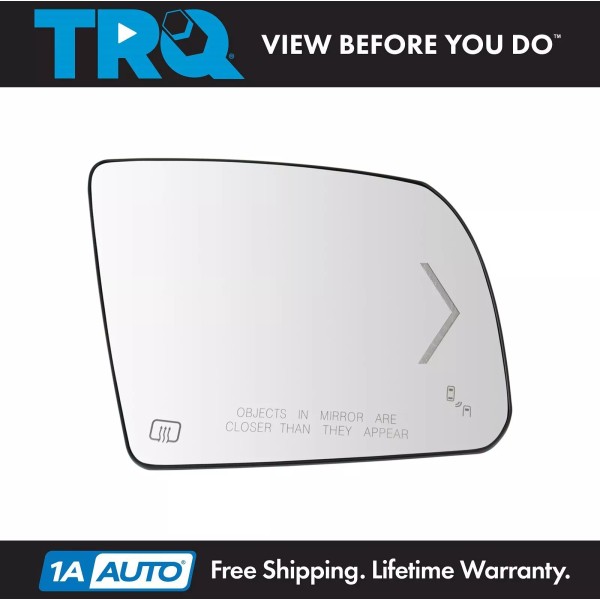 TRQ Mirror Glass Heated Signal Blind Spot Detection Passenger RH