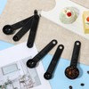 5Pcs Black Measuring Spoons Universal Easy to Read Measuring Cup