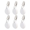 6Pcs Tablecloth Weights Marble Stainless Steel Small Size Waterproof Rustproof