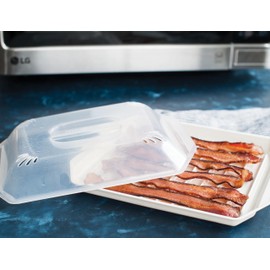 Nordic Ware Bacon Rack with Lid, 10.25x8x2 Inches