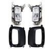 munirater 2-Pack Front Driving Fog Light Assembly with Bulbs Bezel