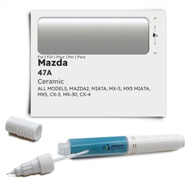 Genuine Colors Paint Pen Ceramic 47A for Mazda White MAZDA2 Miata MX-5 MX5 CX-3 MX-30 CX-4