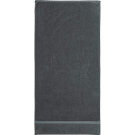 Erwin Müller Mannheim Terry Towel Pack of 6 Plain Anthracite Size 50 x 100 cm - Quick Drying and Extra Absorbent, Practical Thanks to Loops on Both Sides, 100% Cotton