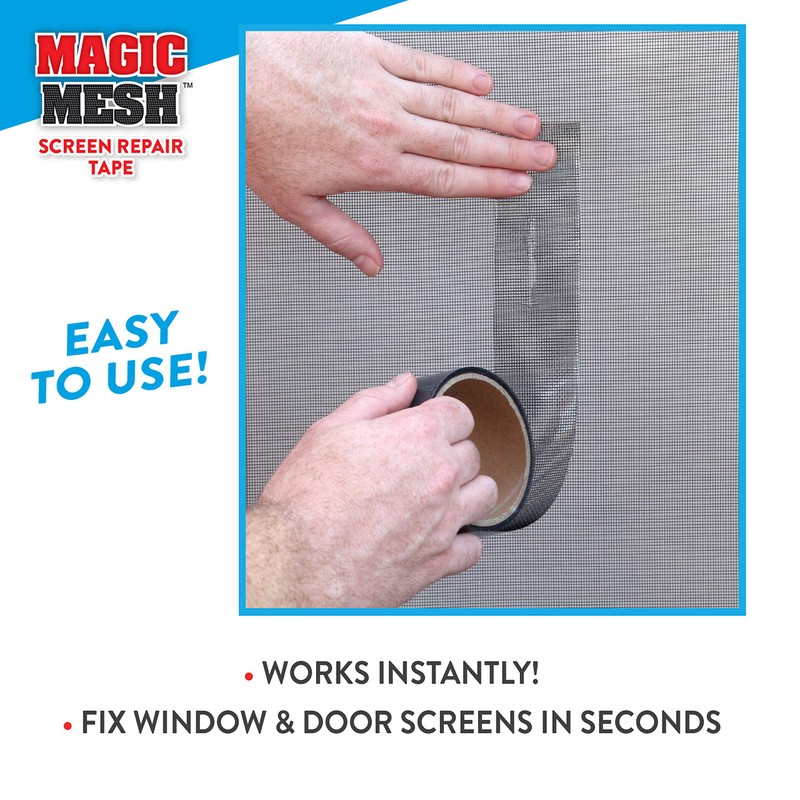 Magic Mesh Screen Repair Tape| Strong Adhesive, Instantly Mend &