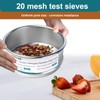 LVDALAB 304 Stainless Steel Mesh Lab Sieve, 20 Mesh (0.9mm)