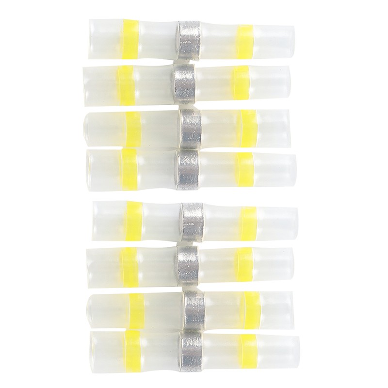150Pcs Solder Seal Wire Connectors Heat Shrink Butt Connectors Waterproof