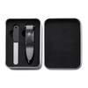 Nail Clippers / Toenail Clippers with Clippings Catcher, Splash-Proof Design Stainless Steel Nail Clipper Set (Metal Silver) 2ea