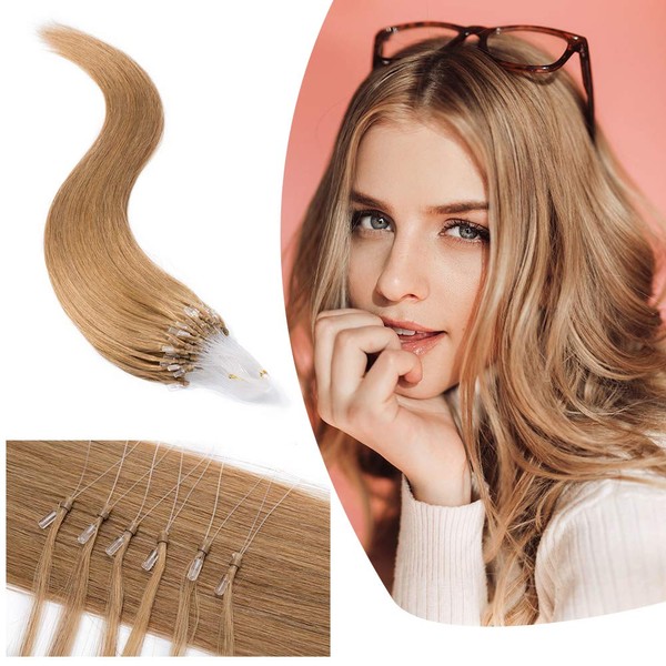 Micro Ring Hair Extensions Micro Link Human Hair Micro Beads