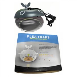 2 Packs Flea Traps for Inside Your Home, Flea Trap Carpet Insect Killer Pest Control Trapper with Light, 8 Sticky Pads Refills Bed Bug Trap for House Indoor