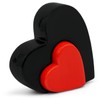 FeinKnick Stylish Double Hearts for Decoration - Modern Decorative Ceramic