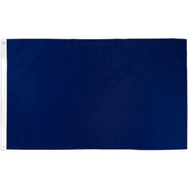 Navy Blue Solid Color Flag 3x5ft Poly - Mighty-Locked Stitching - Perfect for Indoor or Outdoor Flying!