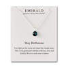 Philip Jones May (Emerald) Birthstone Necklace Created with Zircondia® Crystals
