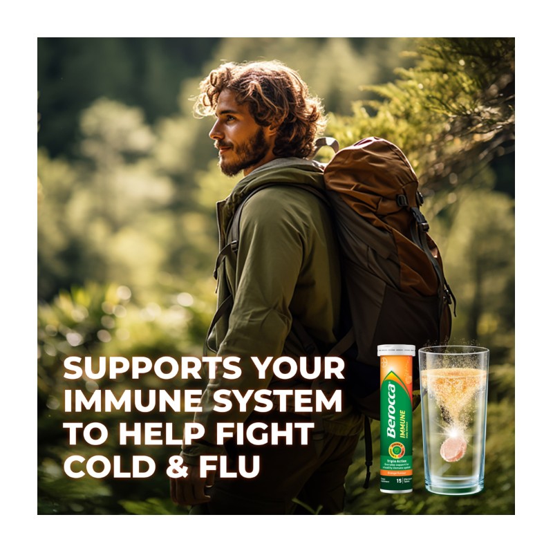 Berocca Immune Daily Defence Orange 15 Effervescent Tablets