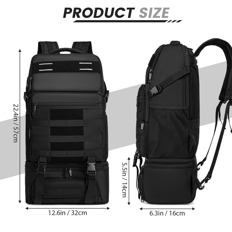 RUCYEN Lunch Backpack, Insulated Cooler Backpack Removable Lunch Box for