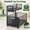 2-Tier Under Sink Organizer for Kitchen & Bathroom – Adjustable