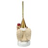 Pacific Giftware Garden Gnome Angel with Wine for Hanging, Christmas