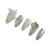Innocent and sophisticated handmade nail tips - midi long oval