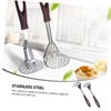 CIYODO 2Pcs Stainless Steel Potato Mashers Ergonomic Design for Effortless