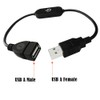 MTUERANC USB Switch Extension Cable, USB A Male to Female