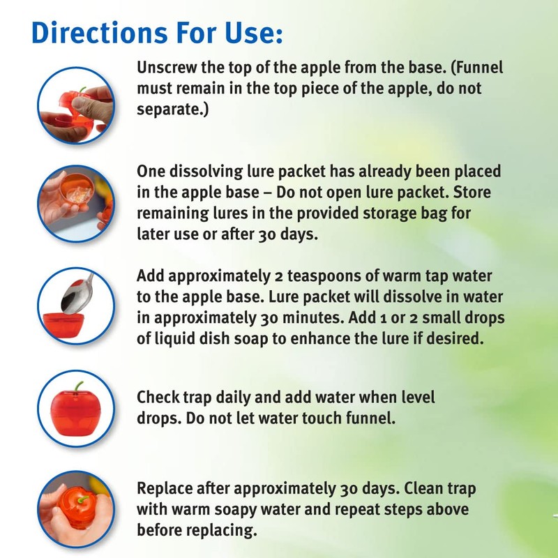 Raid Fruit Fly Trap – Indoor Insect Catcher with 120-Day