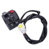 7/8in Motorcycle Handlebar Switch Horn Button Headlight Turn Signal Fog