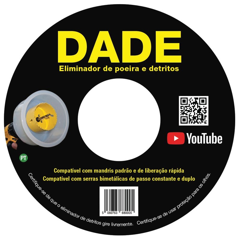 DADE Drill Dust Collector Eliminator D.A.D.E Holesaw Drilling Vertically Ceiling
