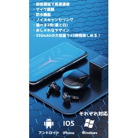 Lenovo GM2 Pro TWS bluetooth V5.3 Gaming Headset HiFi Surround Dual Mode Support ENC HD Cancel Call Headphones - White