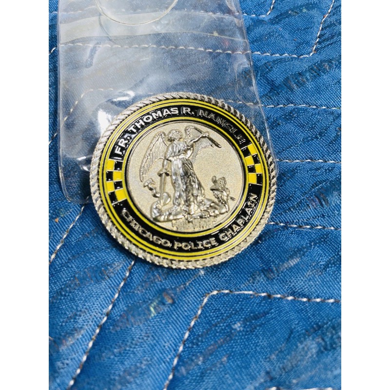 Chicago Police-Chaplain-Police Challenge Coin FR Thomas Nangle Remember Officer