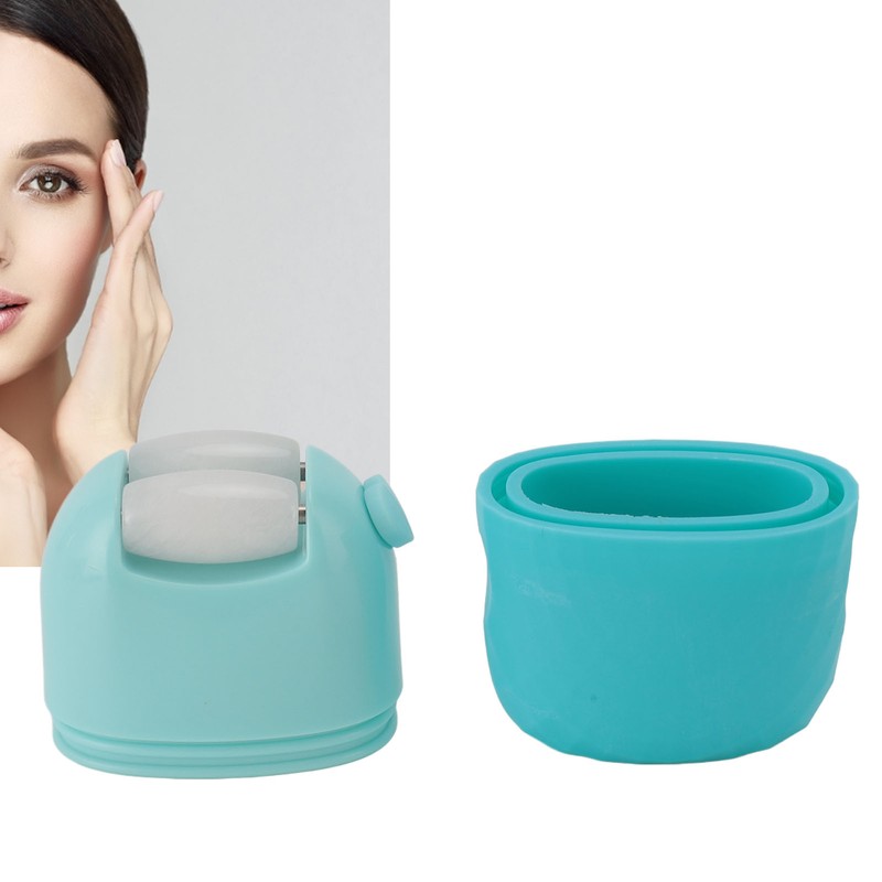 Ice Face Roller Cooling Massage Silicone Jadestone Facial Beauty Ice