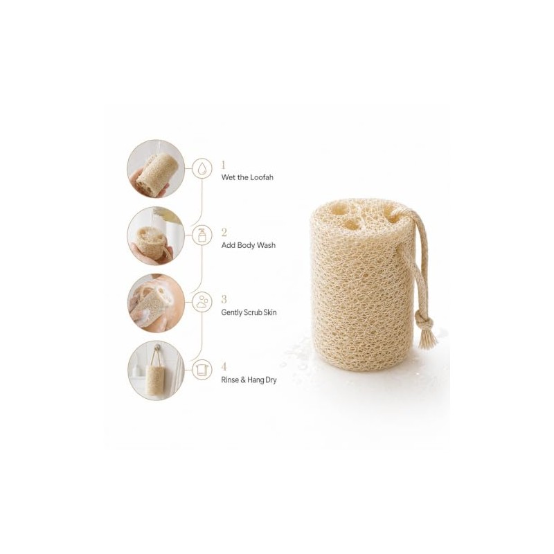 Esponja de lufa natural para el baño